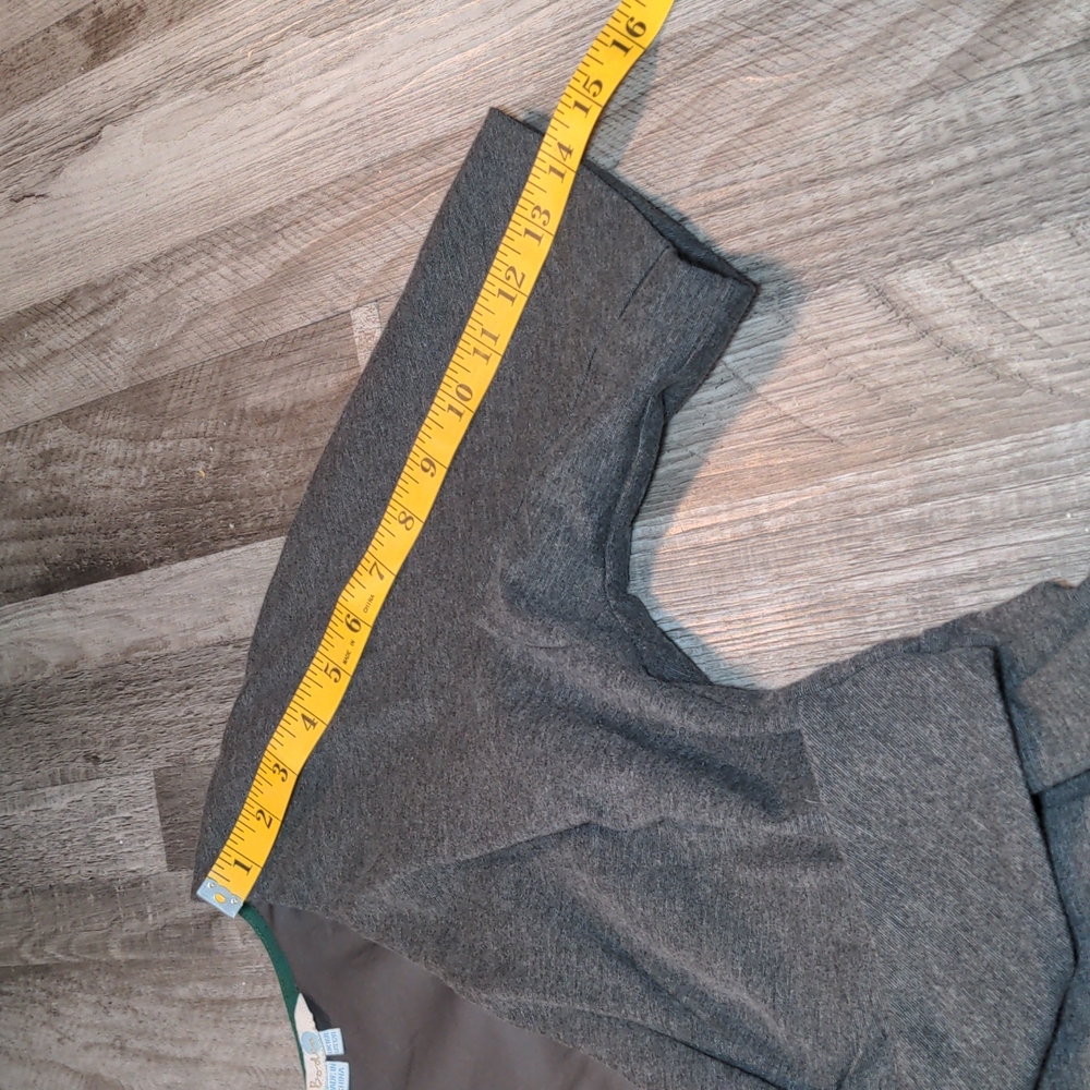 Boden Grey Short Sleeve A-Line Cross Front Lined Sweater Dress Size 10 - Picture 14 of 15